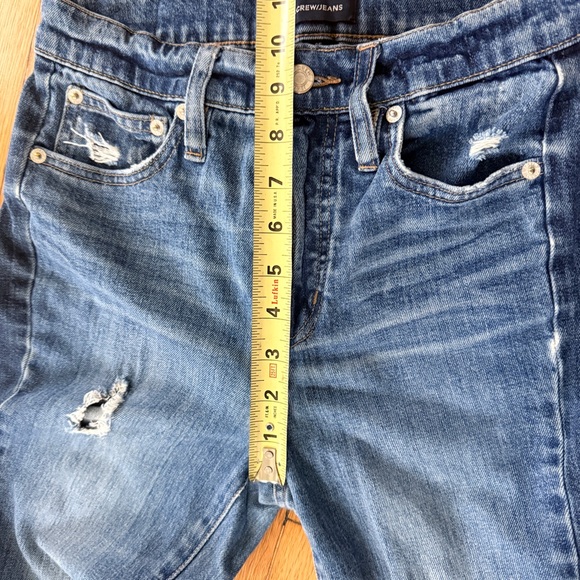 J.Crew Vantage Two-Tone Side-Panel Straight Jeans J7283 Size 25 - Picture 4 of 9